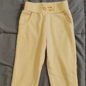 Yellow kids jogging pants